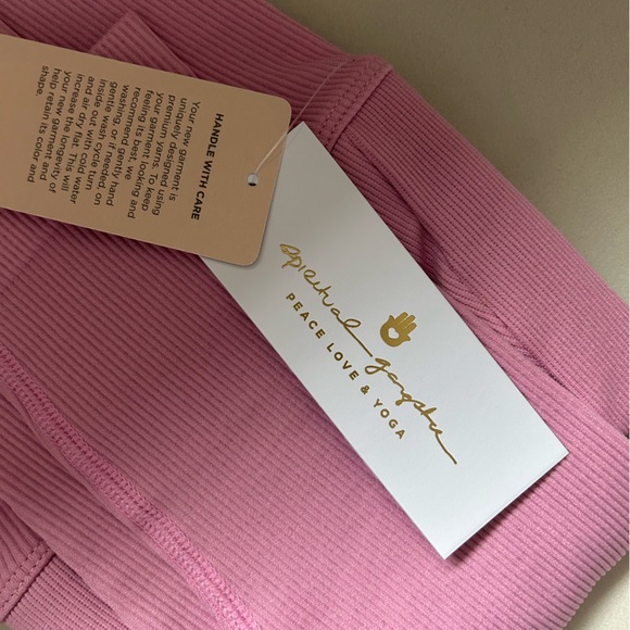 Spiritual Gangster Candy Pink Wrap Front Seamless Leggings - Picture 5 of 9